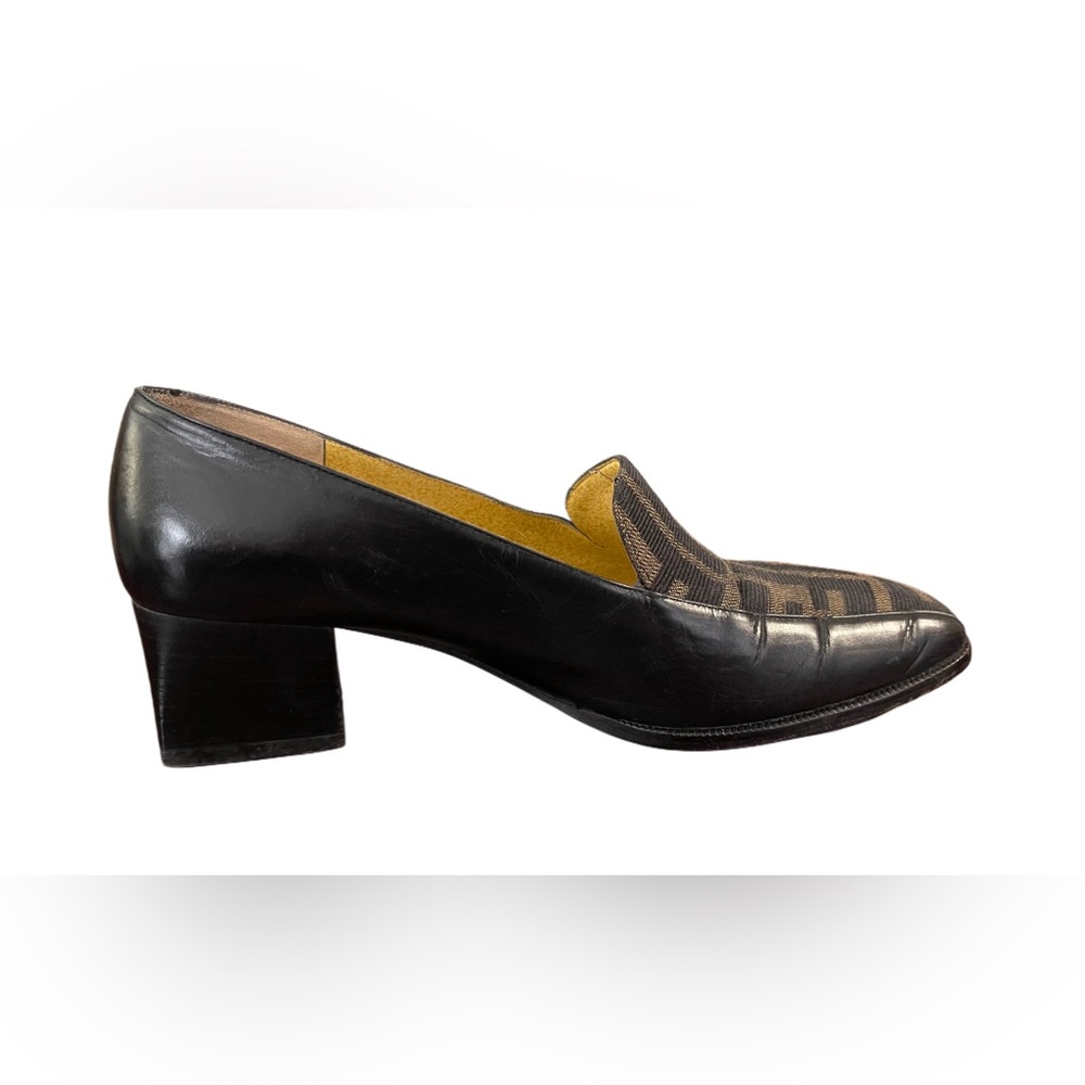 Fendi Zucca Logo Leather Loafers | Size 36.5 or 23.5 cm - Picture 5 of 16